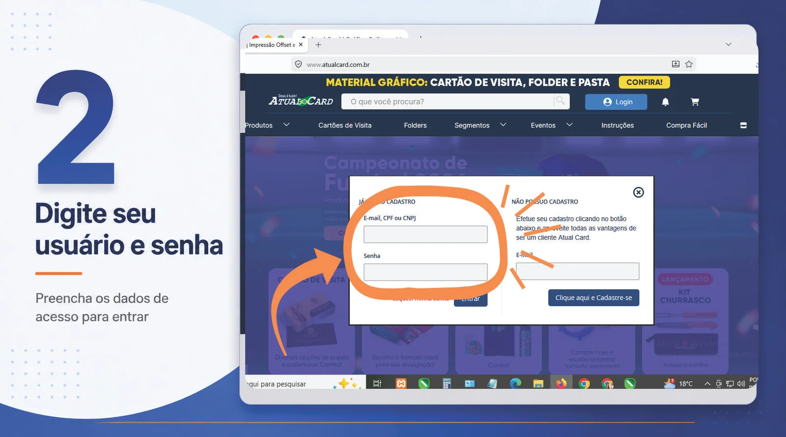 Confirme seus dados