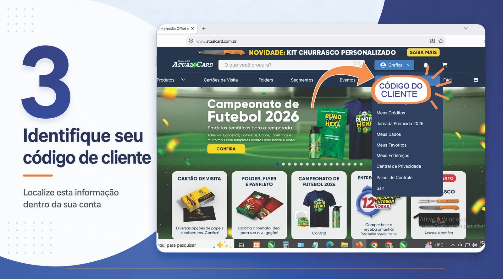 Localizar código de cliente